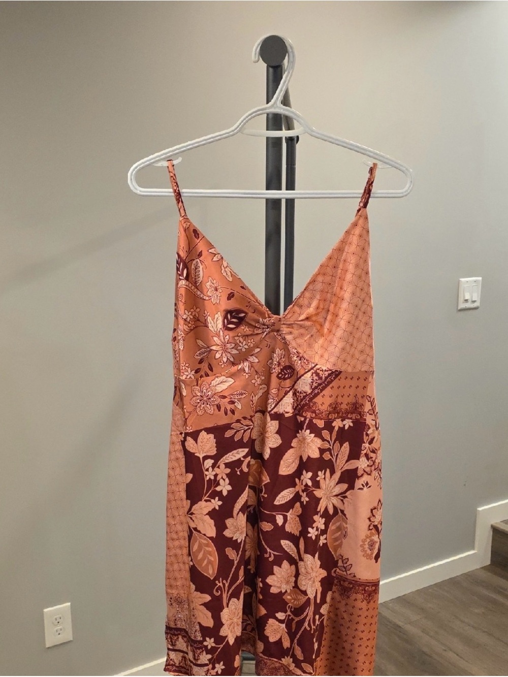 *RARE Find* La Vie En Rose Boho Floral Patchwork Slip Dress